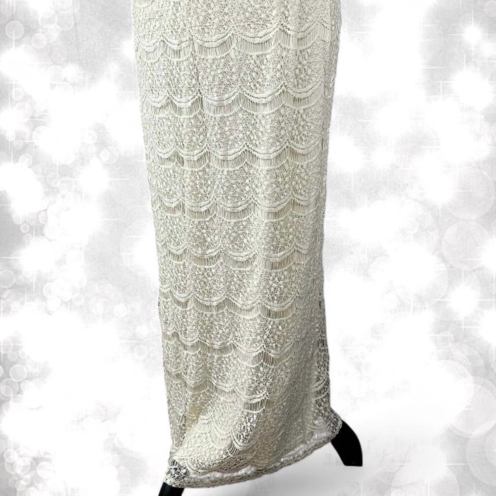 Cato Boho Elegant Cream Lace Maxi Skirt - Picture 2 of 4